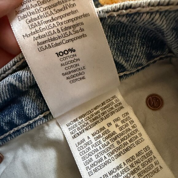 MOTHER Superior The Swooner Rascal Ankle Jeans Womens Size 28 Signs & Symbols - Picture 8 of 12